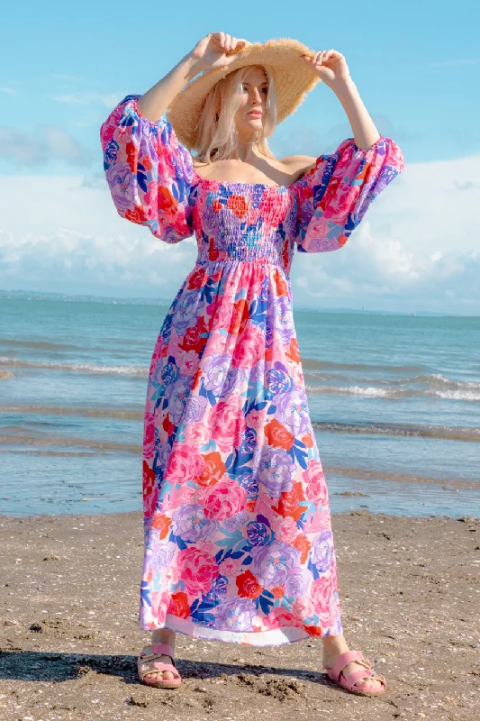 Hayley Maxi Dress Full Floral Skirt