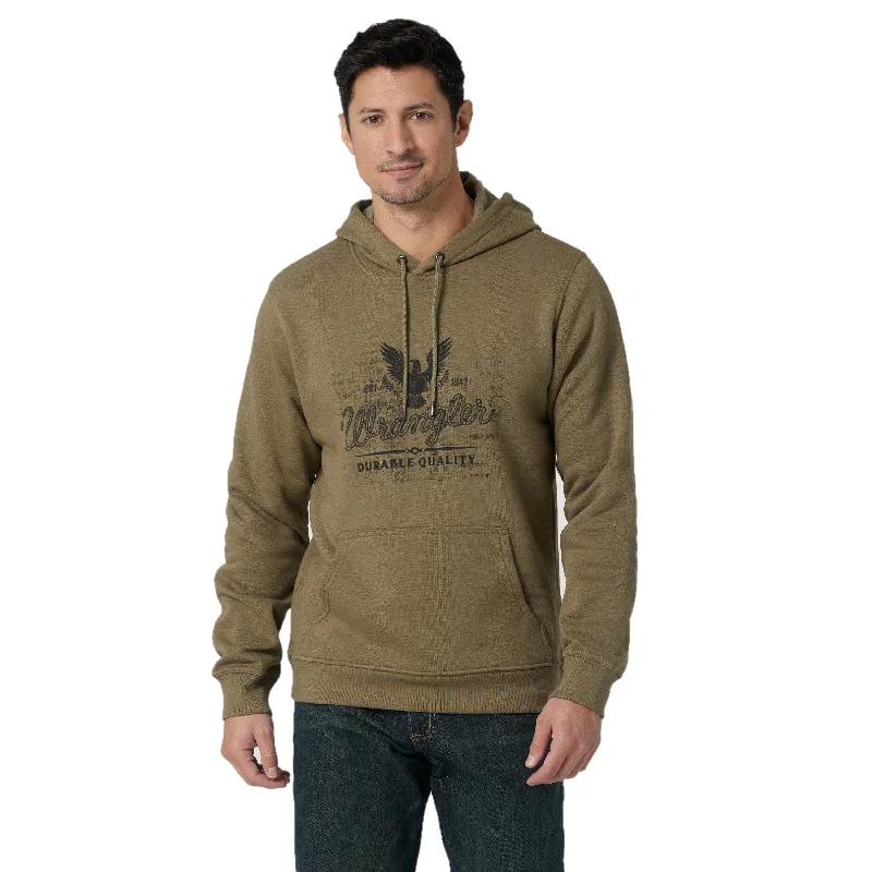 Wrangler® Men's BH Burnt Olive Pullover Hoodie 112319201