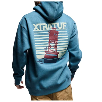 XTRATUF Unisex Aegean Sea Blue Logo Graphic Hoodie XAH205