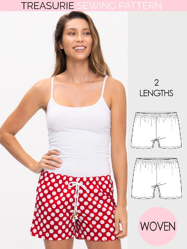 Sleep Shorts - WOMENS  (W11-L) Relaxed Comfy Shorts