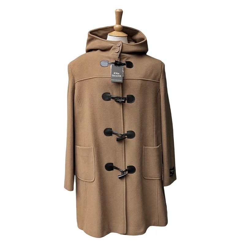 Eliz Scott Cashmere/Wool Duffle Coat Camel